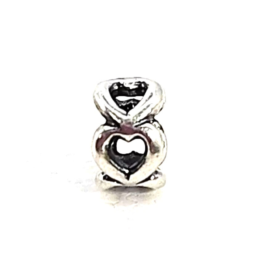 PANDORA Retired Sterling Silver Open Heart Spacer - 790454