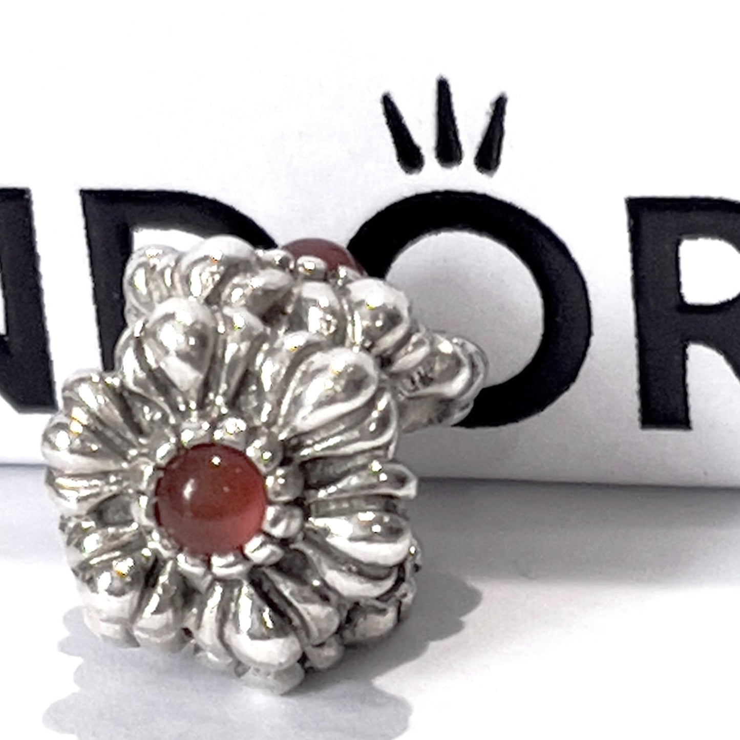 PANDORA Retired Sterling Silver January Garnet Blooms Birthday - 790580GR