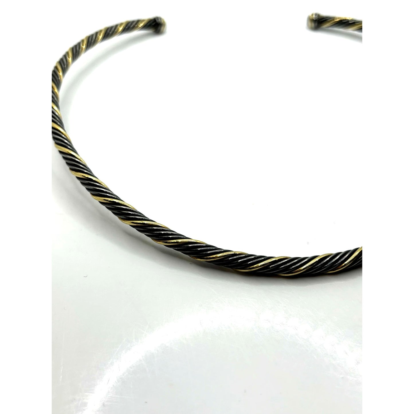 DAVID YURMAN Women's Vintage Blackened 18k Gold Twisted Cable Collar Necklace