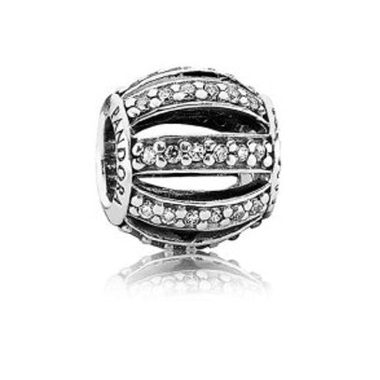 PANDORA Sterling Silver Leading Lady Open Works CZ Charm 791115CZ