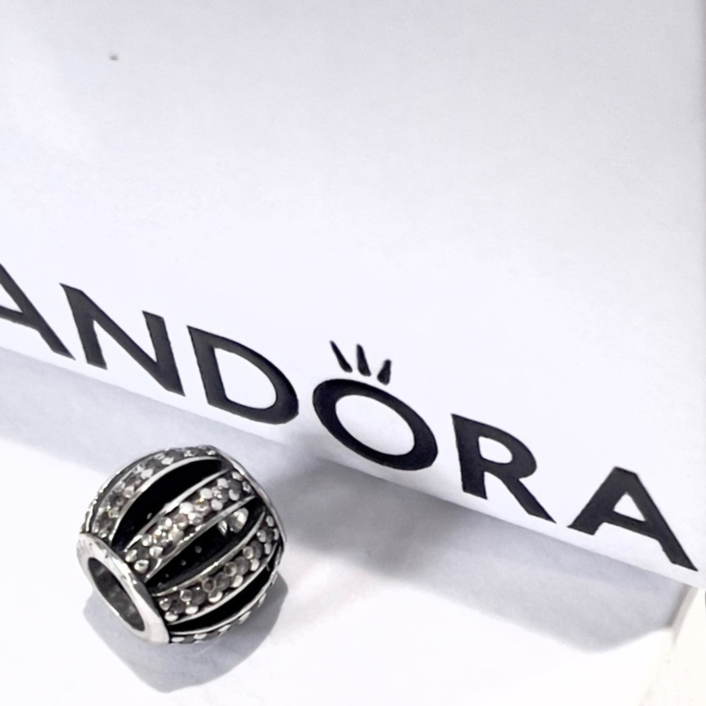 PANDORA Sterling Silver Leading Lady Open Works CZ Charm 791115CZ